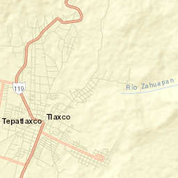 Tlaxco Street Map