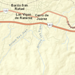 Las Vigas de Ramírez Street Map