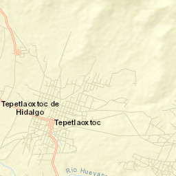 Tepetlaoxtoc de Hidalgo Street Map