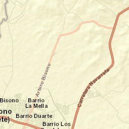 Bisonó Street Map