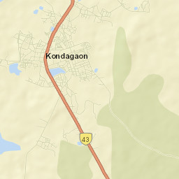 Kondagaon Street Map