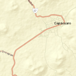 Capácuaro Street Map