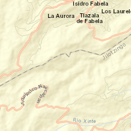 Tlazala de Fabela Street Map