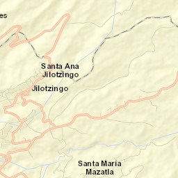 Santa Ana Jilotzingo Street Map