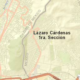 Puerto Escondido (Tepeolulco Puerto Escondido) Street Map