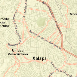 Xalapa de Enríquez Street Map