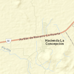 La Conchita Street Map