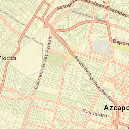 Azcapotzalco Street Map