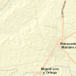 Ciudad de Nanacamilpa Street Map
