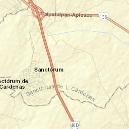 Sanctórum Street Map