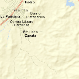 Tecalitlán Municipality Street Map