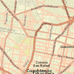 Cuauhtémoc Street Map