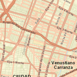 Venustiano Carranza Street Map