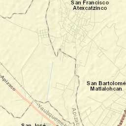 Atexcatzingo Street Map