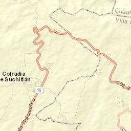 Cofradía de Suchitlán Street Map