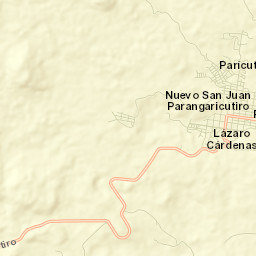 Nuevo San Juan Parangaricutiro Street Map