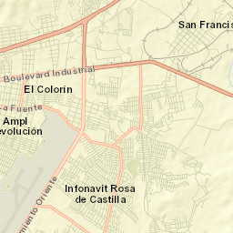 Caltzontzín Street Map