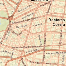 Benito Juarez Street Map