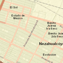 Colonia Gustavo Baz Prada Street Map