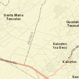 San Pedro Tlacotepec Street Map