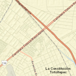 San Nicolás Tolentino Street Map