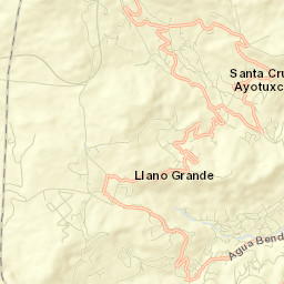Santa Cruz Ayotuxco Street Map