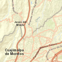 Delegación Cuajimalpa de Morelos Street Map