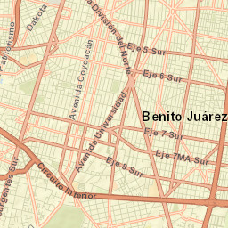 Colonia del Valle Street Map