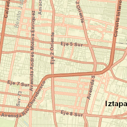 Colonia Nativitas Street Map