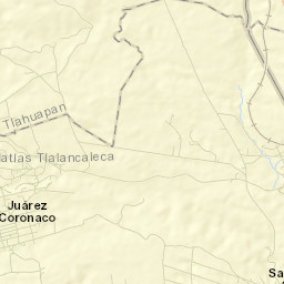 Juárez Coronaco Street Map