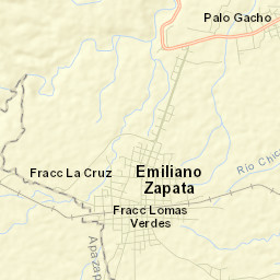 Villa Emiliano Zapata Street Map