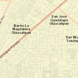San Mateo Otzacatipan Street Map