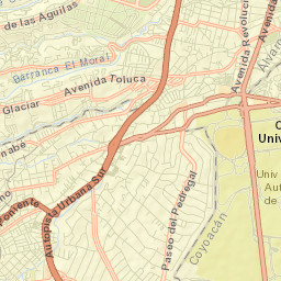 Magdalena Contreras Street Map