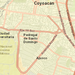 Coyoacán Street Map