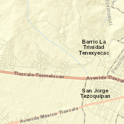 La Trinidad Tenexyecac Street Map