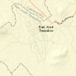San José Teacalco Street Map