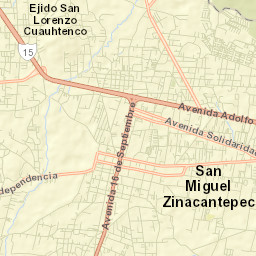 Cerro del Murciélago Street Map