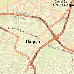 Tlalpan Street Map