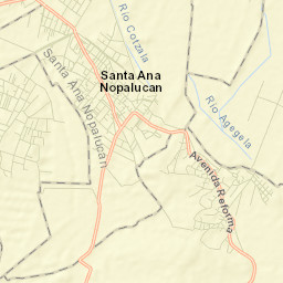 Santa Inés Tecuexcomac Street Map