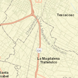 La Magdalena Tlaltelulco Street Map