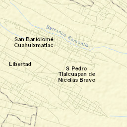 San Bartolomé Cuahuixmatlac Street Map