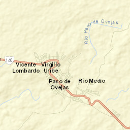 Paso de Ovejas Street Map