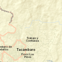 Tacámbaro Street Map