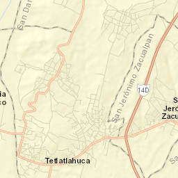 San Bartolomé Tenango Street Map