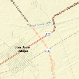 San José Chiapa Street Map