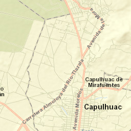San Nicolás Tlazala Street Map