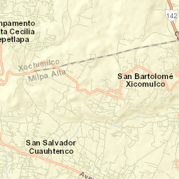 San Bartolome Xicomulco Street Map