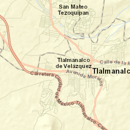 Tlalmanalco Street Map