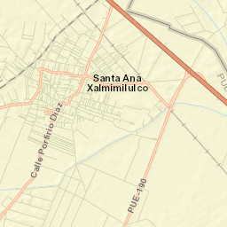Santa Ana Xalmimilulco Street Map