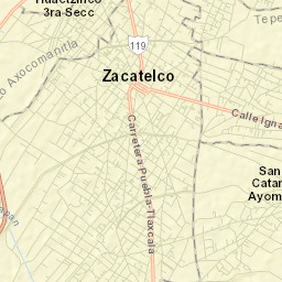 San Pedro Xalcaltzinco Street Map